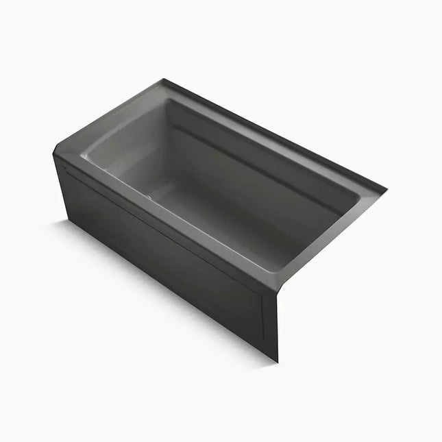 Kohler Archer 60" x 32" alcove Heated BubbleMassage air bath, right drain K-1122-GHRA-58 - Plumbing Market