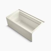 Kohler Archer 60" x 32" alcove Heated BubbleMassage air bath, right drain K-1122-GHRA-96 - Plumbing Market