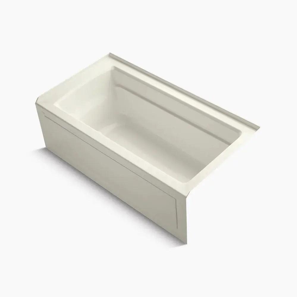 Kohler Archer 60" x 32" alcove Heated BubbleMassage air bath, right drain K-1122-GHRA-96 - Plumbing Market