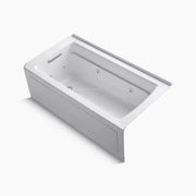 Kohler Archer 60" x 32" alcove heated whirlpool bath, left drain K-1122-HL-0 - Plumbing Market