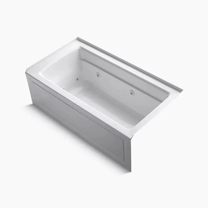 Kohler Archer 60" x 32" alcove heated whirlpool bath, right drain K-1122-HR-0 - Plumbing Market
