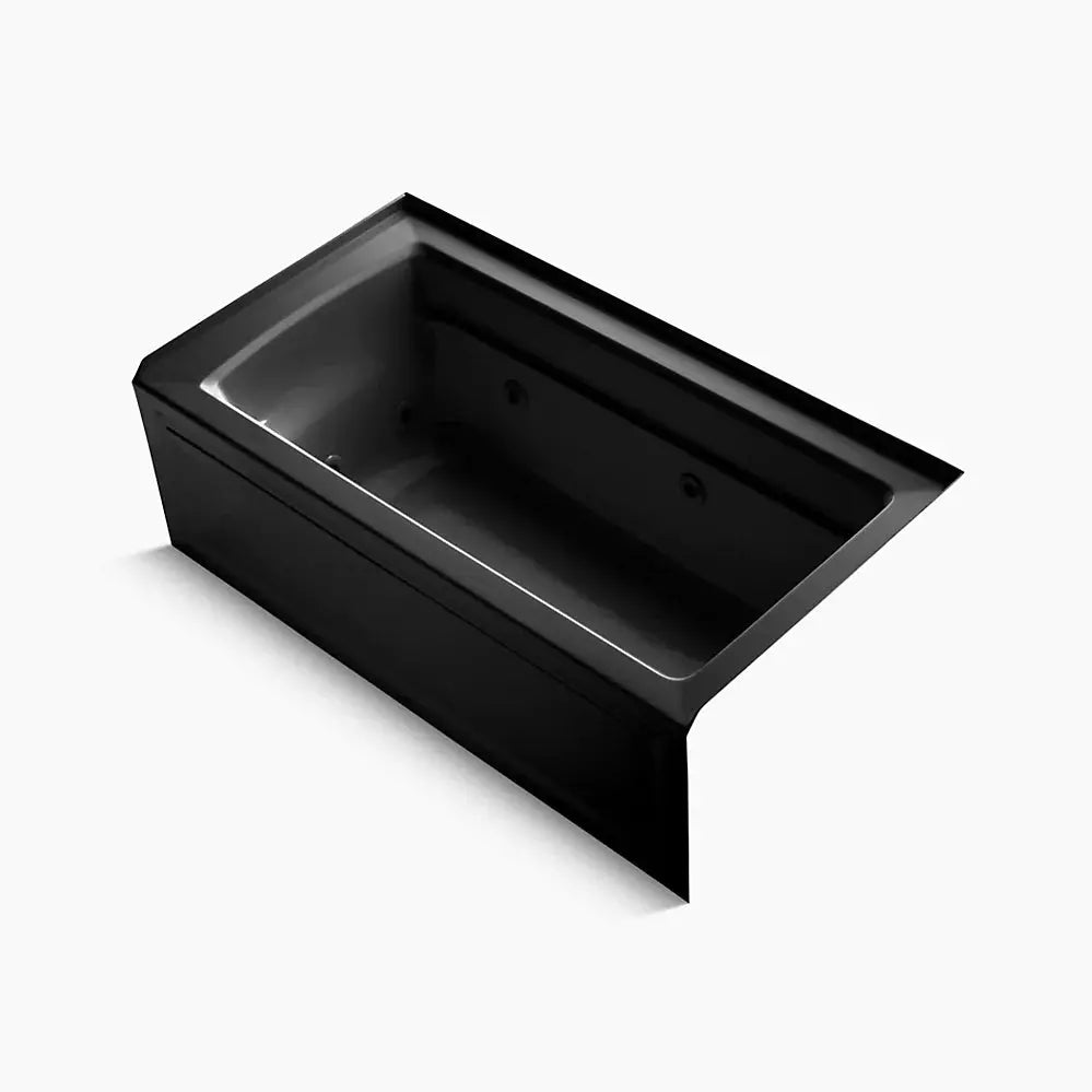 Kohler Archer 60" x 32" alcove heated whirlpool bath, right drain K-1122-HR-7 - Plumbing Market