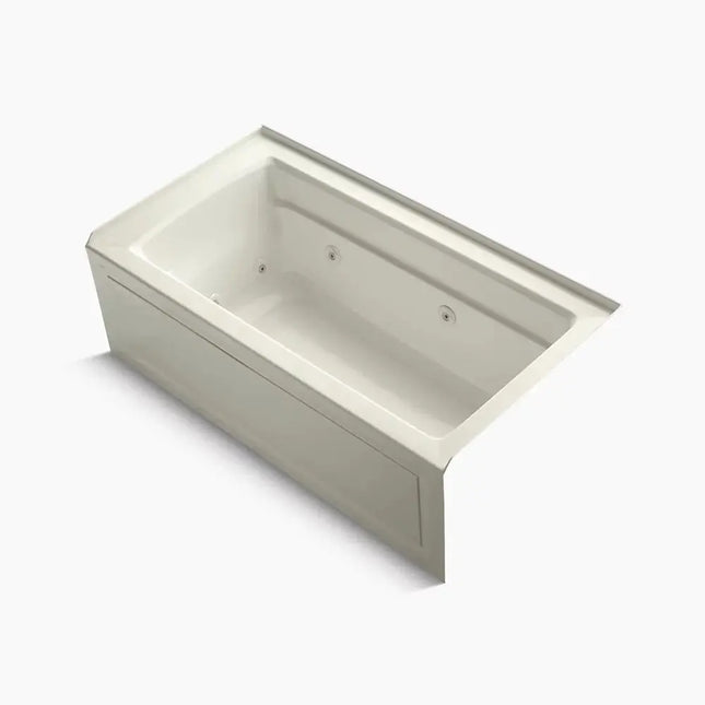 Kohler Archer 60" x 32" alcove heated whirlpool bath, right drain K-1122-HR-96 - Plumbing Market