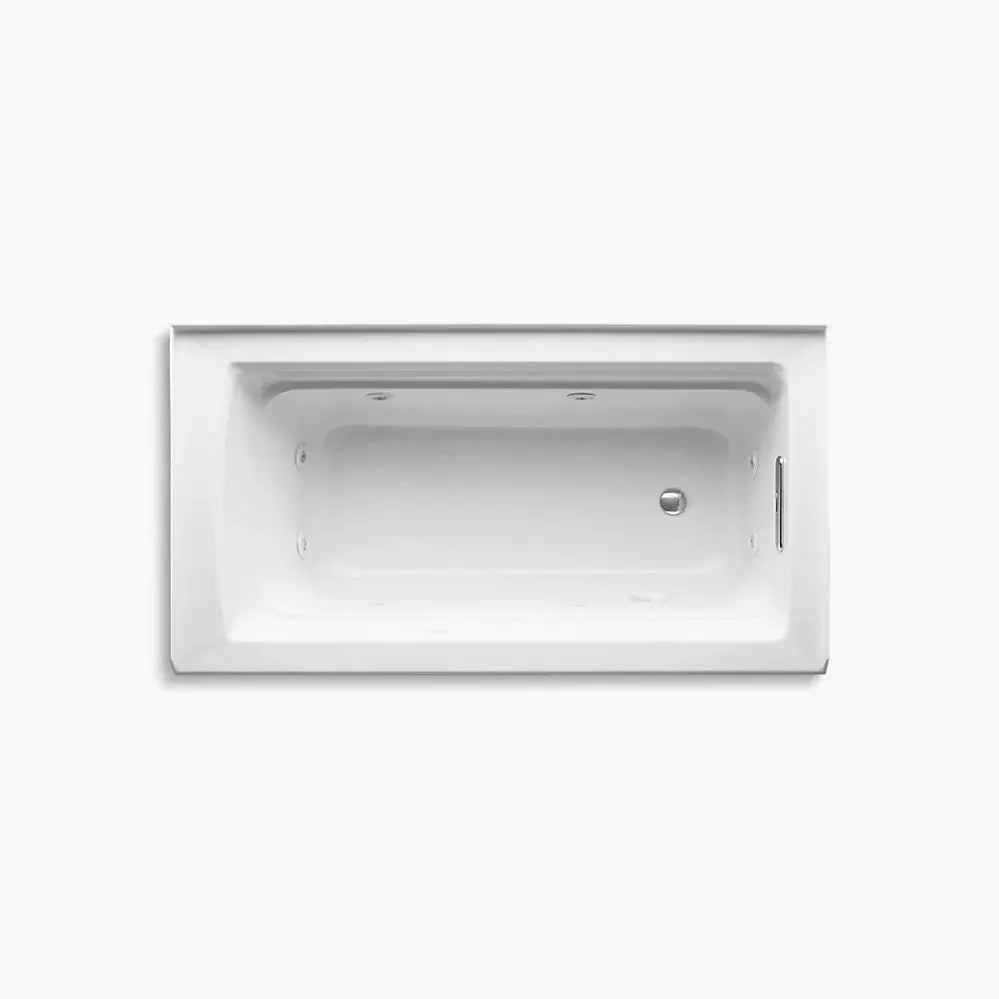 Kohler Archer 60" x 32" alcove whirlpool bath right drain K-1122-RA-0 - Plumbing Market