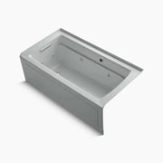 Kohler Archer 60" x 32" alcove whirlpool bath with Bask heated surface, alcove left drain K-1122-LAW-95 - Plumbing Market