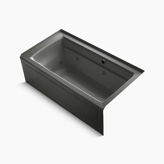 Kohler Archer 60" x 32" alcove whirlpool bath with Bask heated surface, right drain K-1122-RAW-58 - Plumbing Market