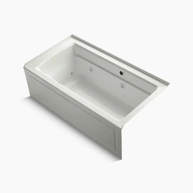 Kohler Archer 60" x 32" alcove whirlpool bath with Bask heated surface, right drain K-1122-RAW-NY - Plumbing Market