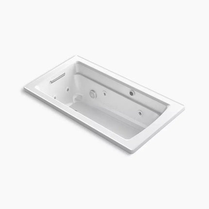 Kohler Archer 60" x 32" drop-in Heated BubbleMassage air bath and whirlpool K-1122-XHGH-0 - Plumbing Market
