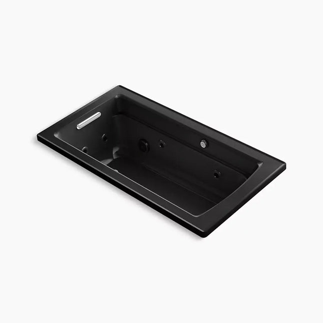 Kohler Archer 60" x 32" drop-in Heated BubbleMassage air bath and whirlpool K-1122-XHGH-7 - Plumbing Market