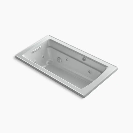 Kohler Archer 60" x 32" drop-in Heated BubbleMassage air bath and whirlpool K-1122-XHGH-95 - Plumbing Market