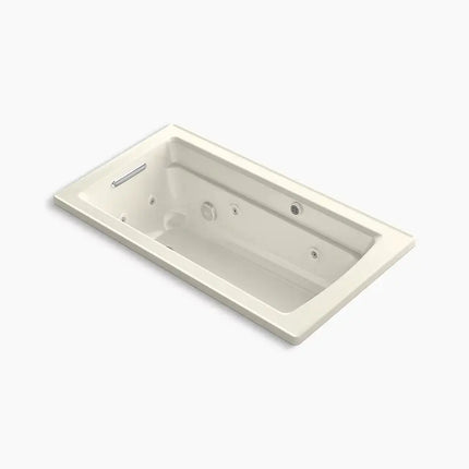 Kohler Archer 60" x 32" drop-in Heated BubbleMassage air bath and whirlpool K-1122-XHGH-96 - Plumbing Market