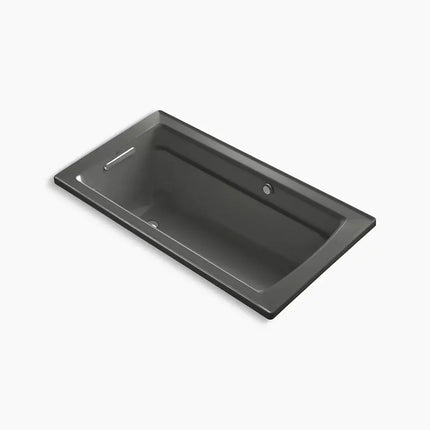 Kohler Archer 60" x 32" drop-in Heated BubbleMassage air bath with Bask heated surface K-1122-GHW-58 - Plumbing Market