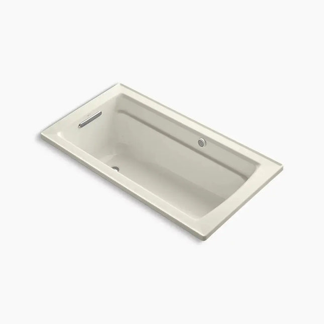 Kohler Archer 60" x 32" drop-in Heated BubbleMassage air bath with Bask heated surface K-1122-GHW-96 - Plumbing Market