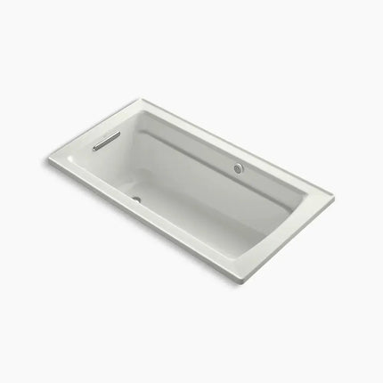 Kohler Archer 60" x 32" drop-in Heated BubbleMassage air bath with Bask heated surface K-1122-GHW-NY - Plumbing Market