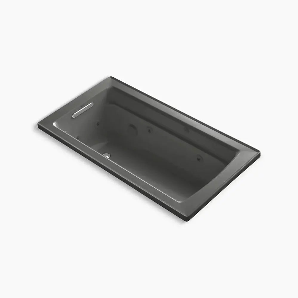 Kohler Archer 60" x 32" drop-in whirlpool bath with and Bask heated surface K-1122-W1-58 - Plumbing Market