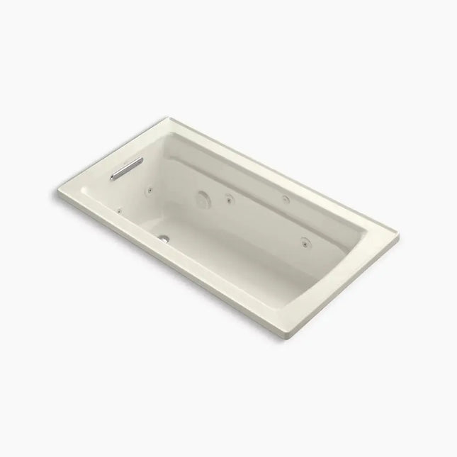 Kohler Archer 60" x 32" drop-in whirlpool bath with and Bask heated surface K-1122-W1-96 - Plumbing Market