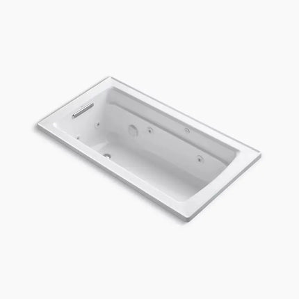 Kohler Archer 60" x 32" drop-in whirlpool bath with heater K-1122-H-0 - Plumbing Market