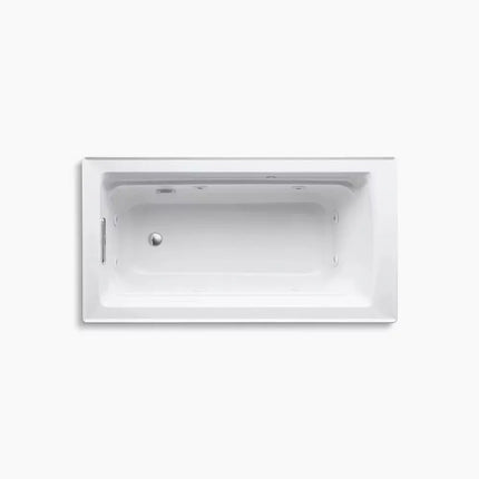 Kohler Archer 60" x 32" drop-in whirlpool bath with heater K-1122-H-95 - Plumbing Market