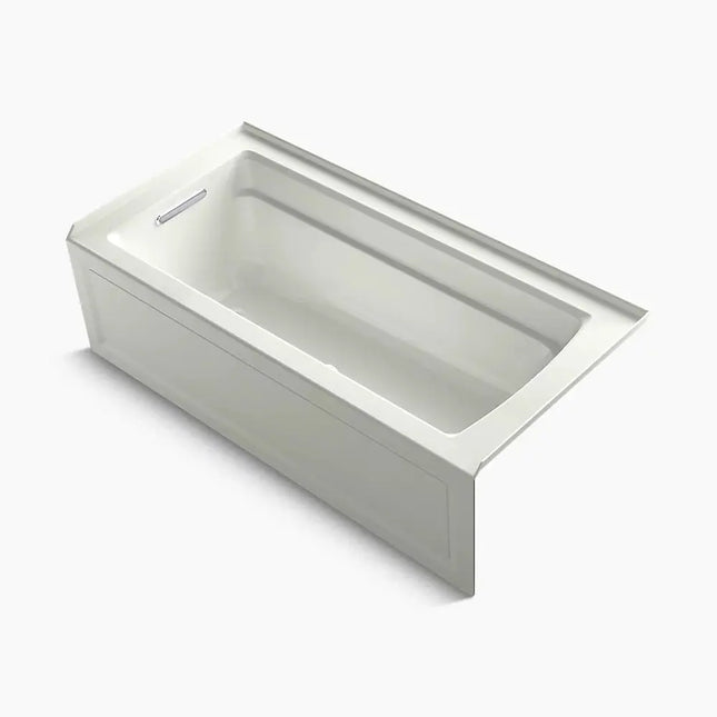 Kohler Archer 66" x 32" alcove Heated BubbleMassage air bath with Bask heated surface, left drain K-1949-GHLAW-NY - Plumbing Market