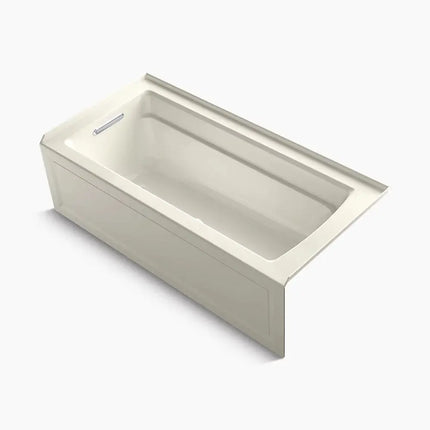 Kohler Archer 66" x 32" alcove Heated BubbleMassage air bath, left drain K-1949-GHLA-96 - Plumbing Market