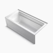 Kohler Archer 66" x 32" alcove Heated BubbleMassage air bath, right drain K-1949-GHRA-0 - Plumbing Market
