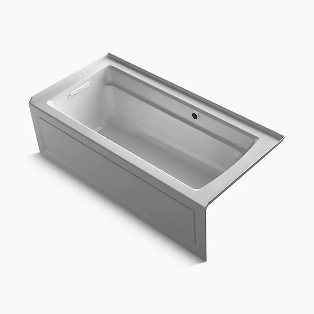 Kohler Archer 66" x 32" alcove bath with Bask heated surface, left drain K-1948-LAW-95 - Plumbing Market