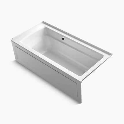 Kohler Archer 66" x 32" alcove bath with Bask heated surface, right drain K-1948-RAW-0 - Plumbing Market