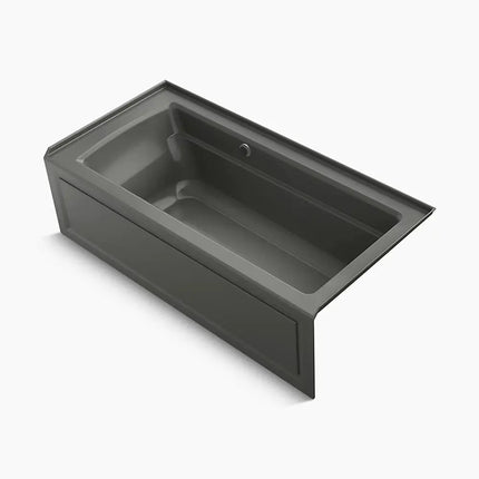 Kohler Archer 66" x 32" alcove bath with Bask heated surface, right drain K-1948-RAW-58 - Plumbing Market