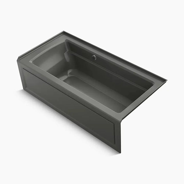 Kohler Archer 66" x 32" alcove bath with Bask heated surface, right drain K-1948-RAW-58 - Plumbing Market