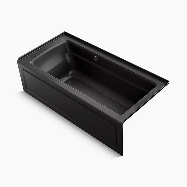 Kohler Archer 66" x 32" alcove bath with Bask heated surface, right drain K-1948-RAW-7 - Plumbing Market