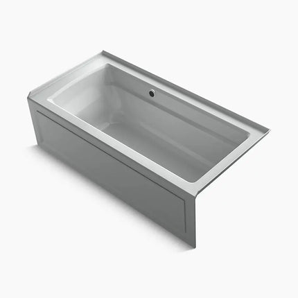 Kohler Archer 66" x 32" alcove bath with Bask heated surface, right drain K-1948-RAW-95 - Plumbing Market