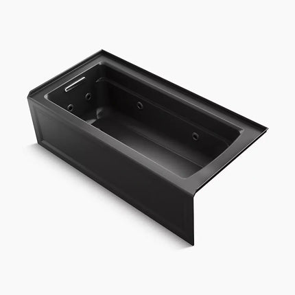 Kohler Archer 66" x 32" alcove whirlpool bath with Bask heated surface, left drain K-1949-LAW-7 - Plumbing Market