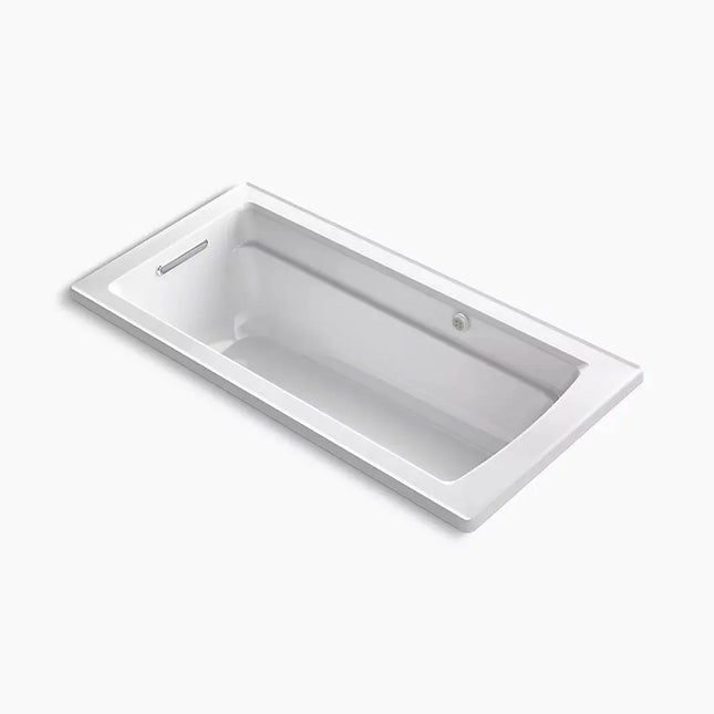 Kohler Archer 66" x 32" drop-in Heated BubbleMassage air bath K-1949-GH-0 - Plumbing Market
