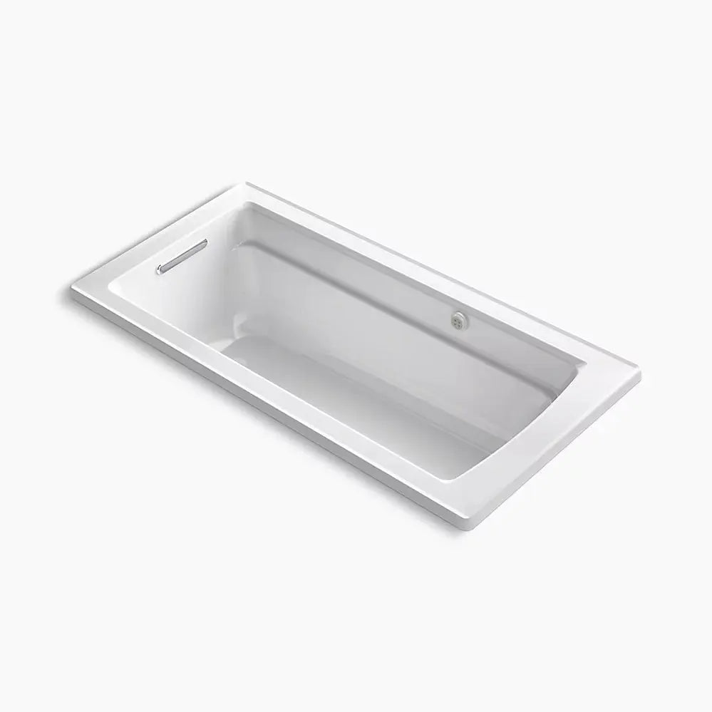 Kohler Archer 66" x 32" drop-in Heated BubbleMassage air bath K-1949-GH-0 - Plumbing Market