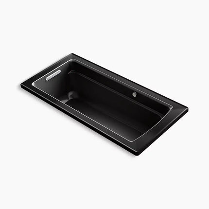 Kohler Archer 66" x 32" drop-in Heated BubbleMassage air bath with Bask heated surface K-1949-GHW-7 - Plumbing Market
