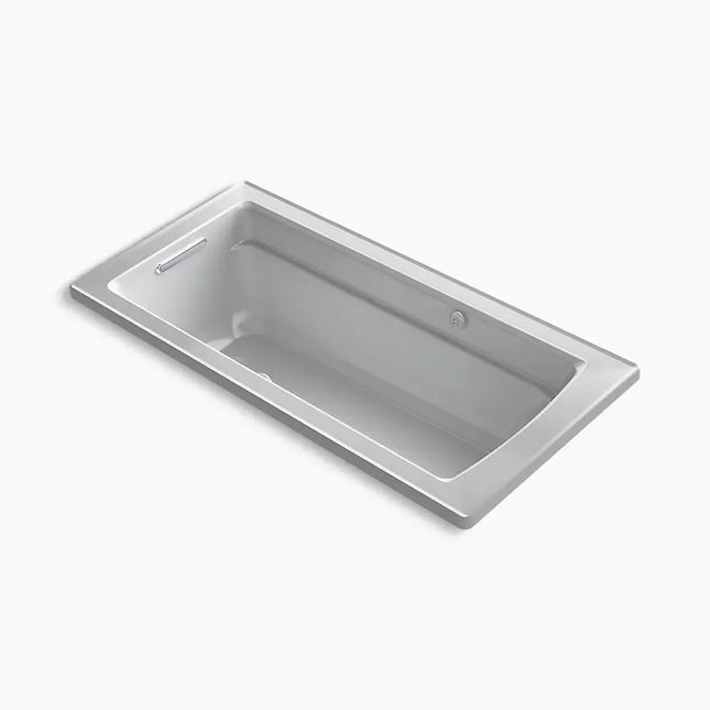 Kohler Archer 66" x 32" drop-in Heated BubbleMassage air bath with Bask heated surface K-1949-GHW-95 - Plumbing Market