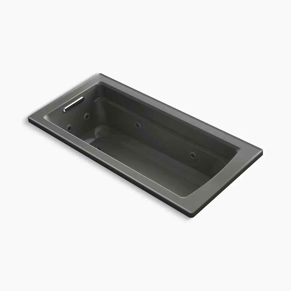 Kohler Archer 66" x 32" drop-in heated whirlpool bath K-1949-H-58 - Plumbing Market