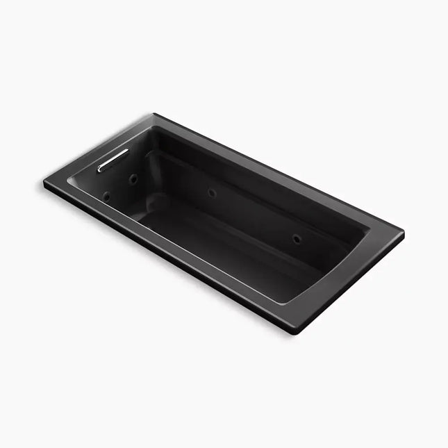 Kohler Archer 66" x 32" drop-in heated whirlpool bath K-1949-H-7 - Plumbing Market