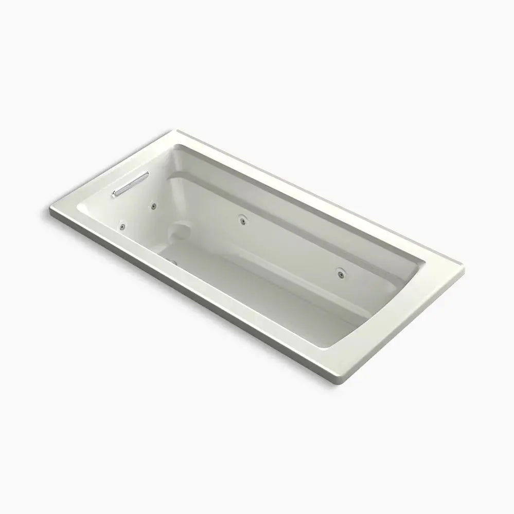 Kohler Archer 66" x 32" drop-in heated whirlpool bath K-1949-H-NY - Plumbing Market