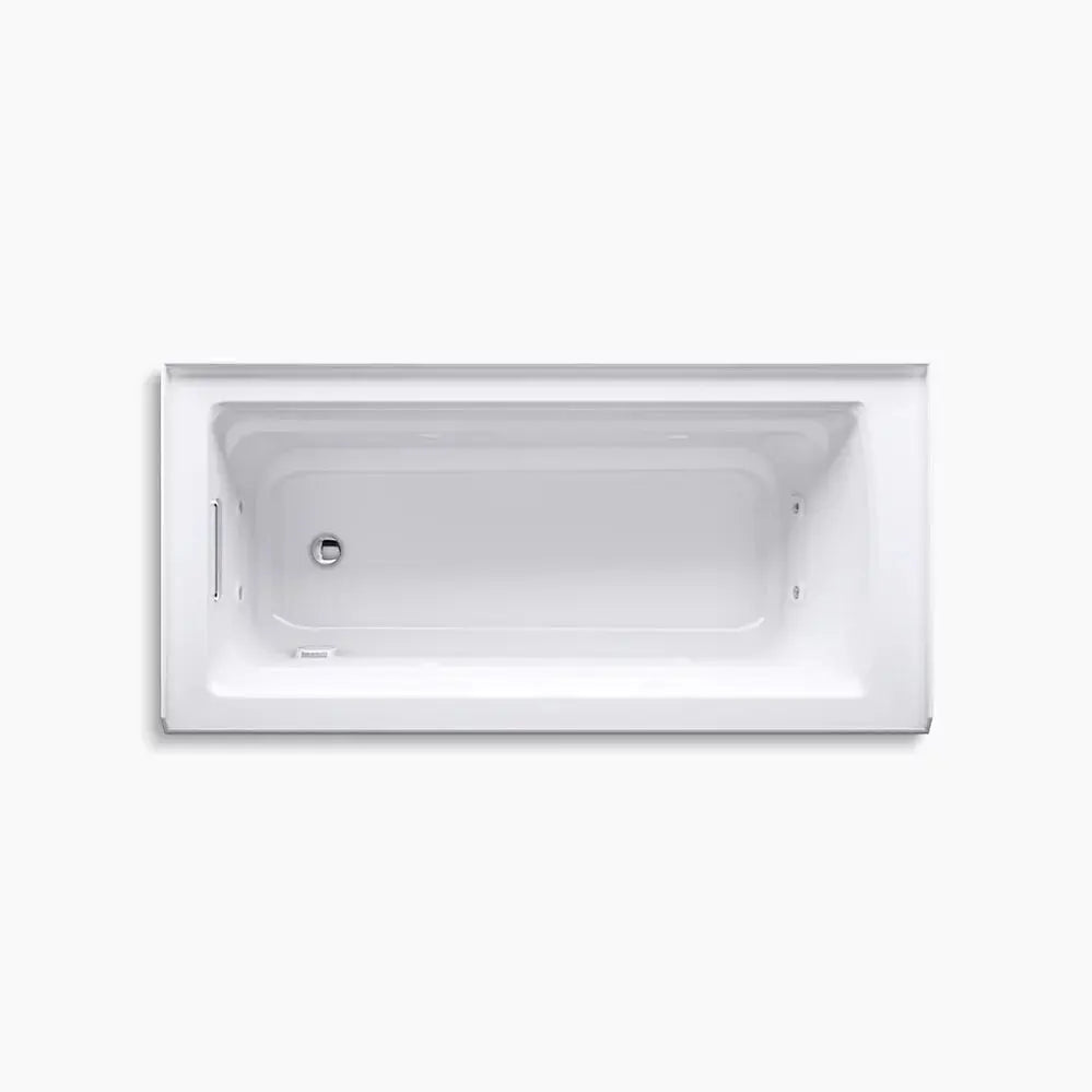Kohler Archer 66" x 32" integral apron whirlpool with integral flange and left-hand drain K-1949-LA-96 - Plumbing Market