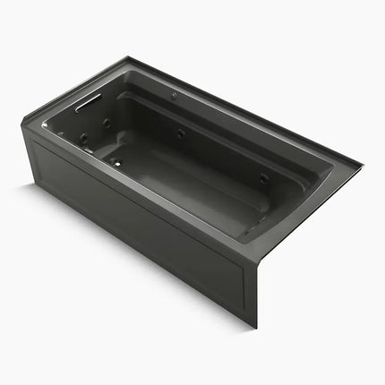 Kohler Archer 72" x 36" alcove Heated BubbleMassage air bath and whirlpool, left drain K-1124-XGHLA-58 - Plumbing Market