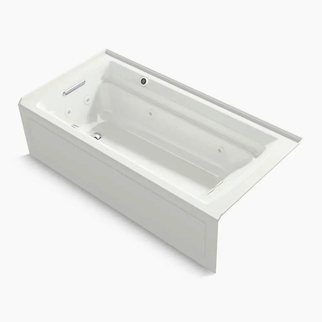 Kohler Archer 72" x 36" alcove Heated BubbleMassage air bath and whirlpool, left drain K-1124-XGHLA-NY - Plumbing Market
