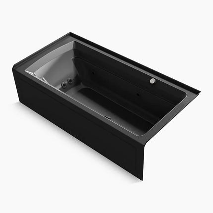 Kohler Archer 72" x 36" alcove Heated BubbleMassage air bath and whirlpool, right drain K-1124-XGHRA-7 - Plumbing Market