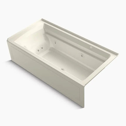 Kohler Archer 72" x 36" alcove Heated BubbleMassage air bath and whirlpool, right drain K-1124-XGHRA-96 - Plumbing Market