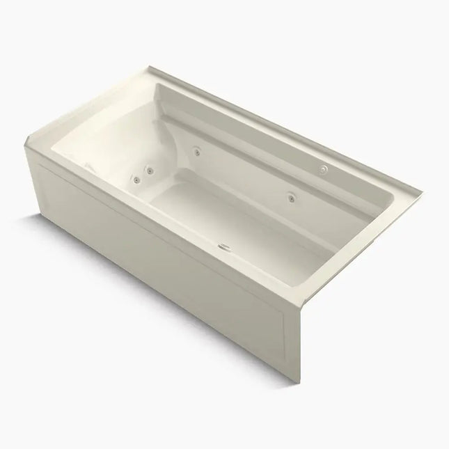 Kohler Archer 72" x 36" alcove Heated BubbleMassage air bath and whirlpool, right drain K-1124-XGHRA-96 - Plumbing Market