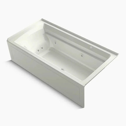 Kohler Archer 72" x 36" alcove Heated BubbleMassage air bath and whirlpool, right drain K-1124-XGHRA-NY - Plumbing Market
