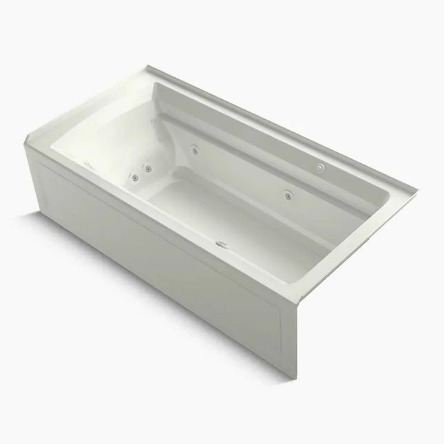 Kohler Archer 72" x 36" alcove Heated BubbleMassage air bath and whirlpool, right drain K-1124-XGHRA-NY - Plumbing Market