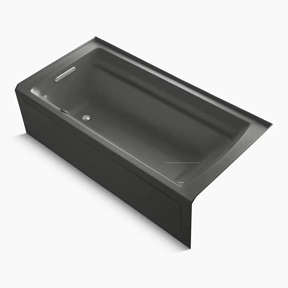 Kohler Archer 72" x 36" alcove Heated BubbleMassage air bath with Bask heated surface, left drain K-1124-GHLAW-58 - Plumbing Market