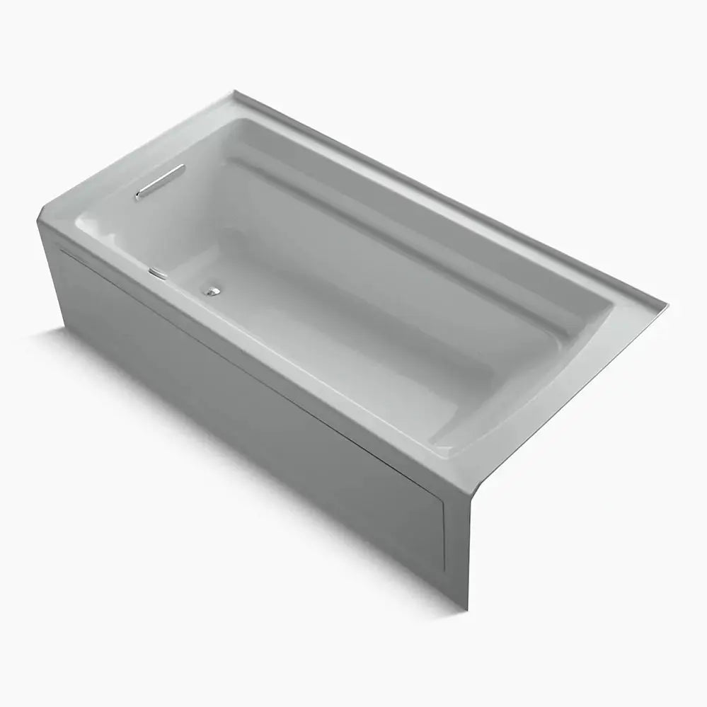 Kohler Archer 72" x 36" alcove Heated BubbleMassage air bath with Bask heated surface, left drain K-1124-GHLAW-95 - Plumbing Market