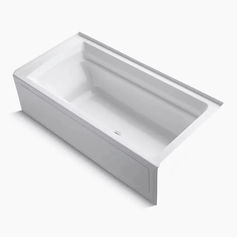 Kohler Archer 72" x 36" alcove Heated BubbleMassage air bath with Bask heated surface, right drain K-1124-GHRAW-0 - Plumbing Market